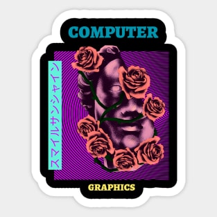 Computer Graphics,Smile Sunshine Sticker